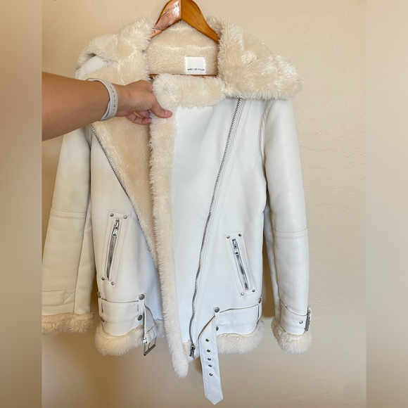 Avec Les Filles Oversized Moto Jacket Coat - Picture 8 of 13